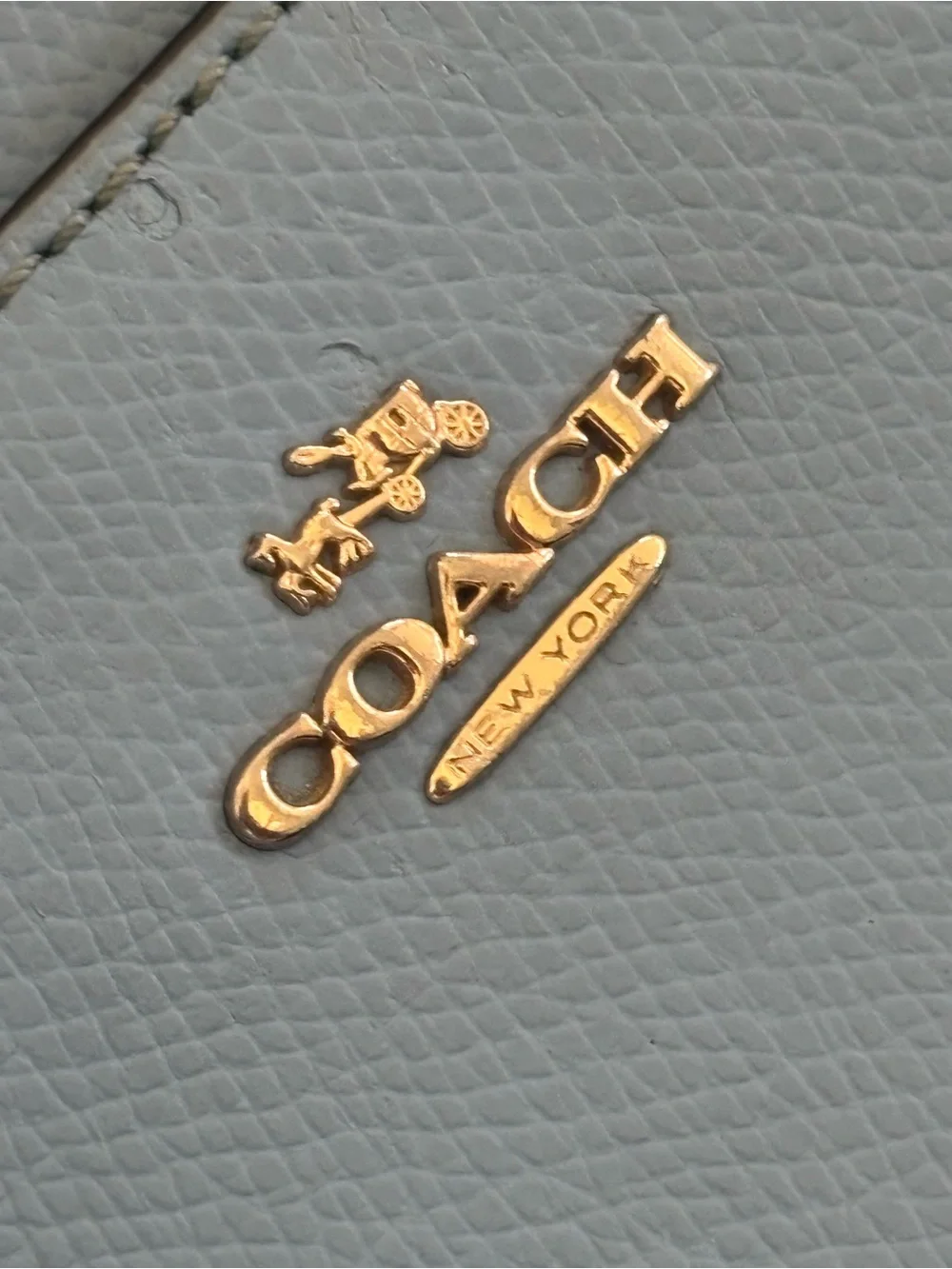 Authentic Coach Crossbody Bag w/ Authentic Repurposed Charms Keychains
